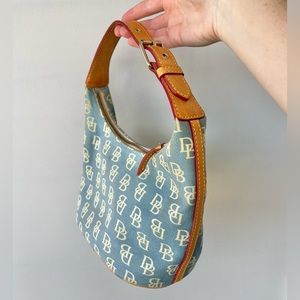 Doney and Bourke blue monogram bag